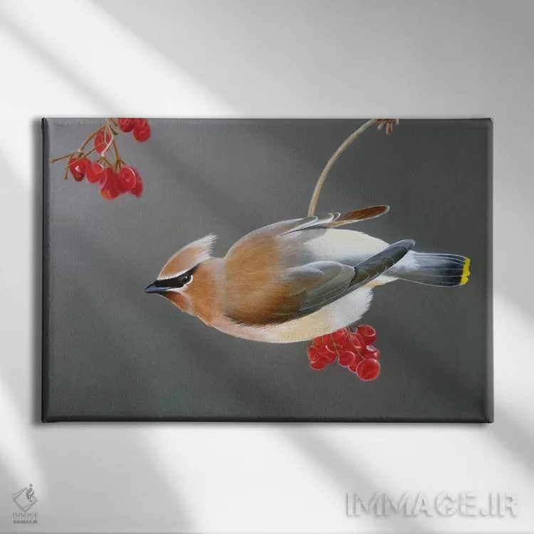 تابلو دزد توت اثر کامی یِل انگل - نمای روبهرو روی دیوار