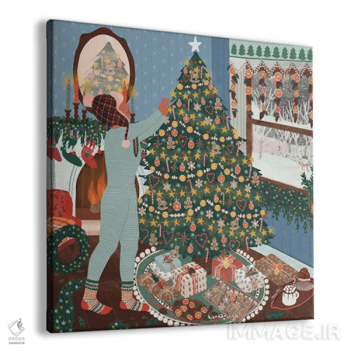 تابلو درخت کریسمس اثر جیدا الاسار - نمای پرسپکتیو محصول