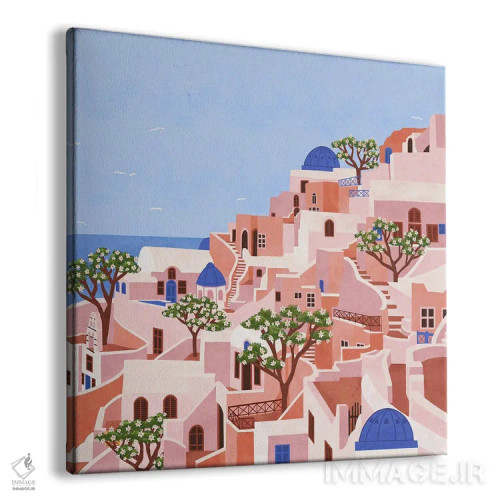 تابلو غروب در سانتورینی اثر جیدا الاسار - نمای پرسپکتیو محصول