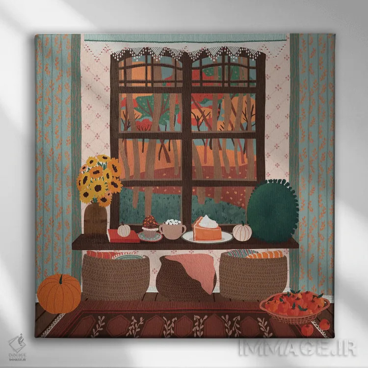 تابلو نوامبر شیرین اثر جیدا الاسار - نمای روبهرو روی دیوار