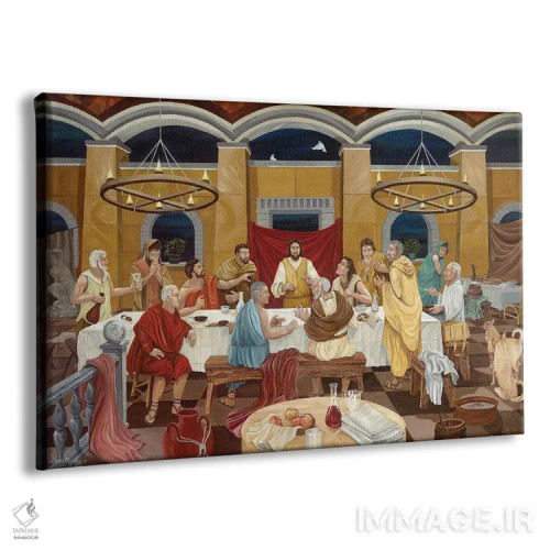 تابلو شام آخر (اثر هنری مسیحی) اثر کرتیس فانک - نمای پرسپکتیو محصول