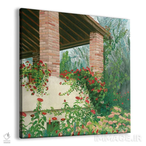 تابلو توسکانی در شکوفه اثر کرتیس فانک - نمای پرسپکتیو محصول