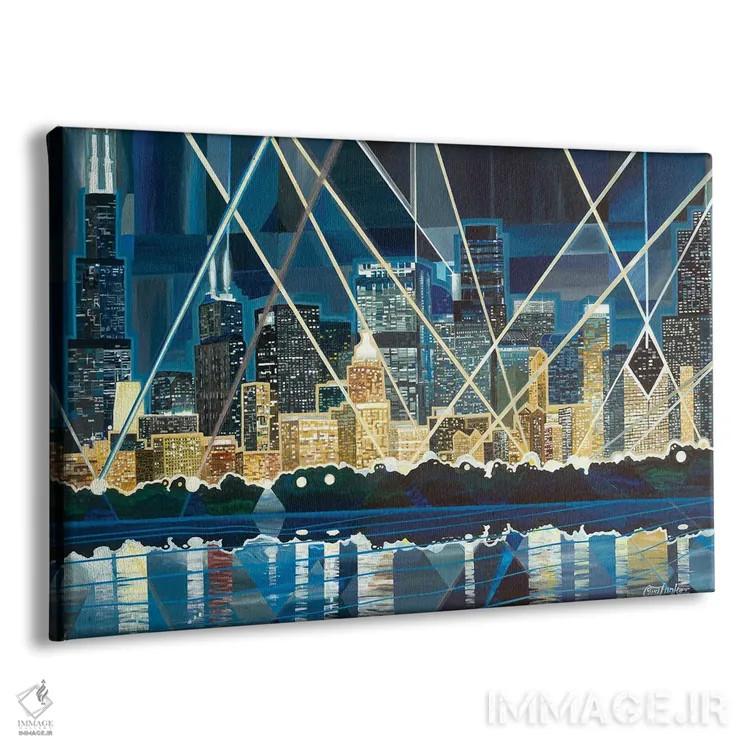 تابلو نورافکنهای شیکاگو اثر کرتیس فانک - نمای پرسپکتیو محصول