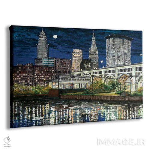 تابلو چراغهای کلیولند اثر کرتیس فانک - نمای پرسپکتیو محصول