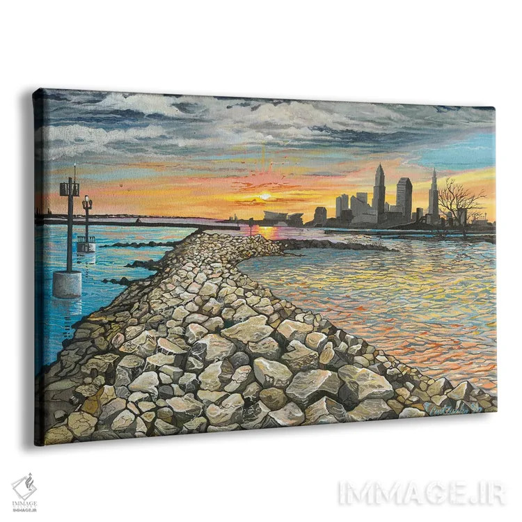 تابلو کلیولند راک (موسیقی یا سنگ) اثر کرتیس فانک - نمای پرسپکتیو محصول