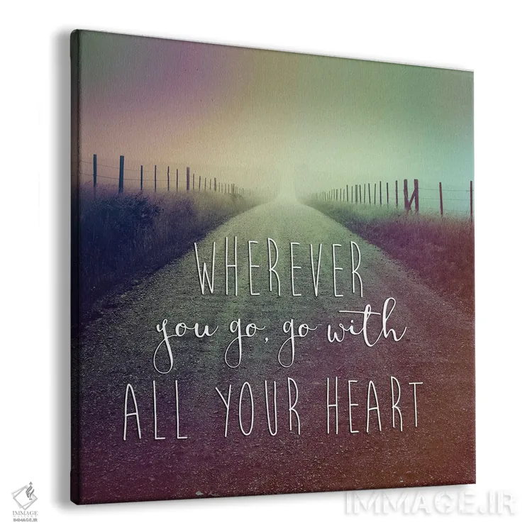 تابلو هر جا که بروی اثر چیپ فورلی - نمای پرسپکتیو محصول