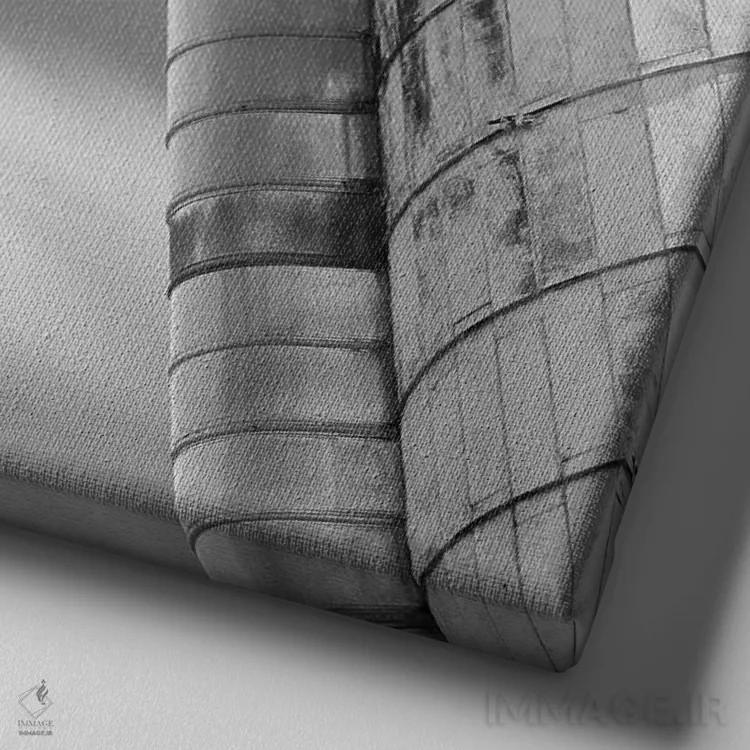 تابلو انبار و سیلو اثر چیپ فورلی - نمای نزدیک بافت بوم