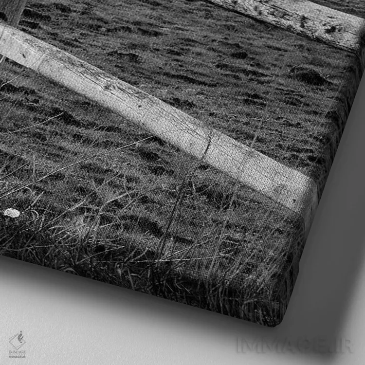 تابلو حصار انبار اثر چیپ فورلی - نمای نزدیک بافت بوم