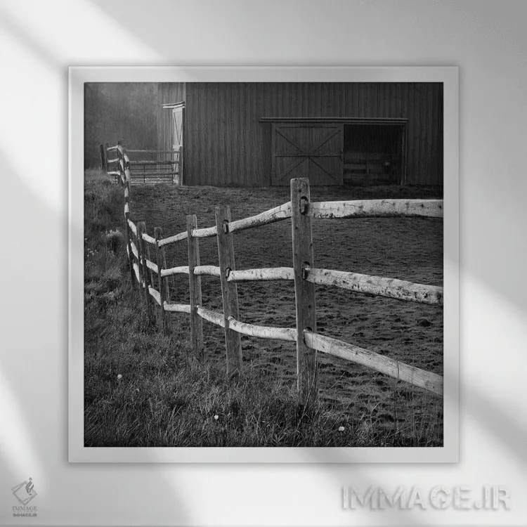 تابلو حصار انبار اثر چیپ فورلی - نمای قابدار سفید