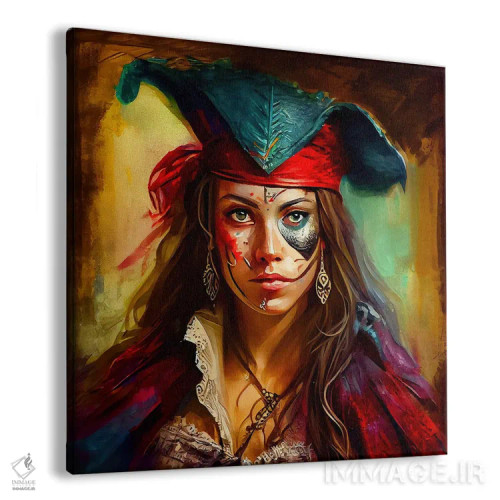 تابلو زن دزد دریایی قدرتمند دوم اثر استودیو کروماتیک فیوژن - نمای پرسپکتیو محصول