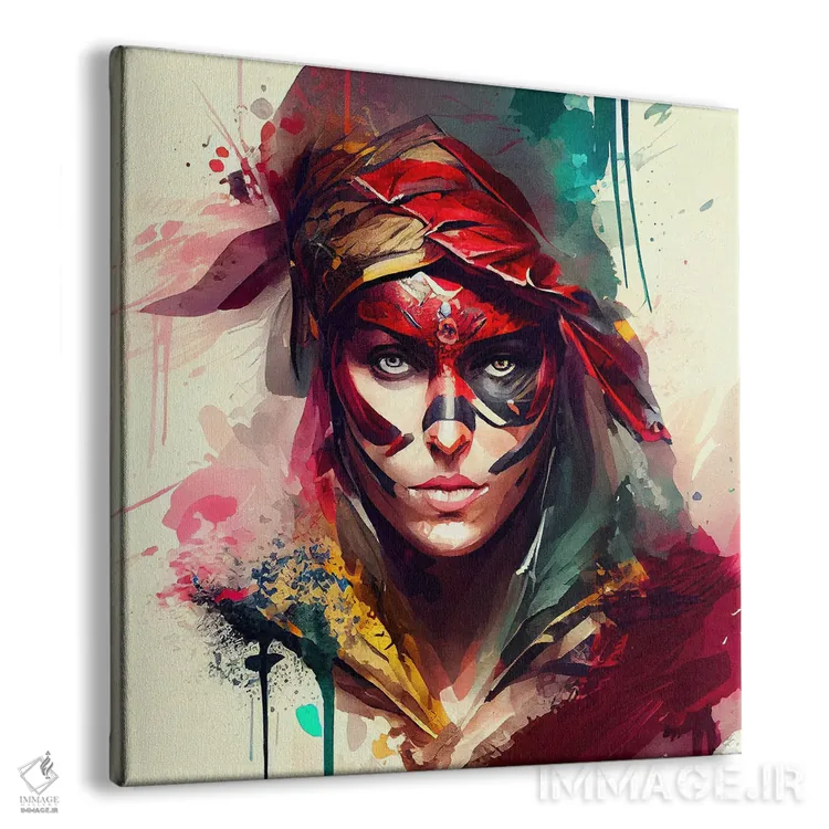 تابلو زن دزد دریایی قدرتمند یکم اثر استودیو کروماتیک فیوژن - نمای پرسپکتیو محصول