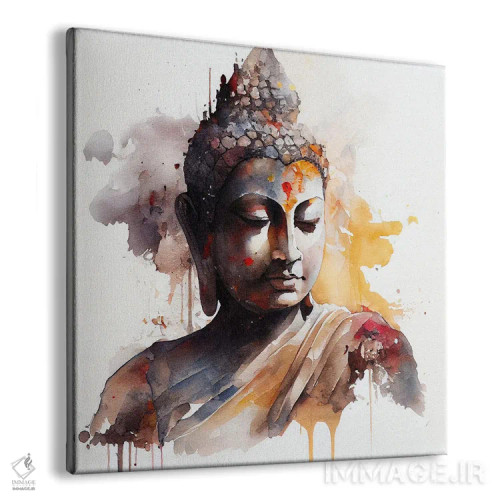 تابلو بودای آبرنگی سوم اثر استودیو کروماتیک فیوژن - نمای پرسپکتیو محصول