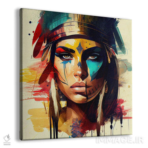 تابلو زن مبارز مصری قدرتمند یکم اثر استودیو کروماتیک فیوژن - نمای پرسپکتیو محصول