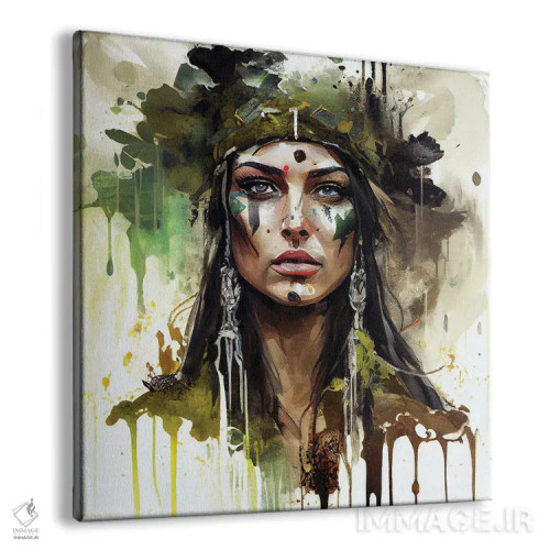 تابلو دروید قدرتمند دوم (جنگجوی طبیعت) اثر استودیو کروماتیک فیوژن - نمای پرسپکتیو محصول