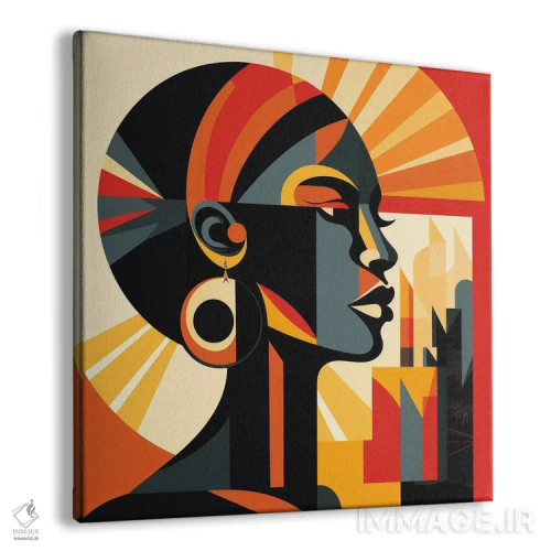 تابلو زن جامائیکایی باوهاوس I اثر استودیو کروماتیک فیوژن - نمای پرسپکتیو محصول