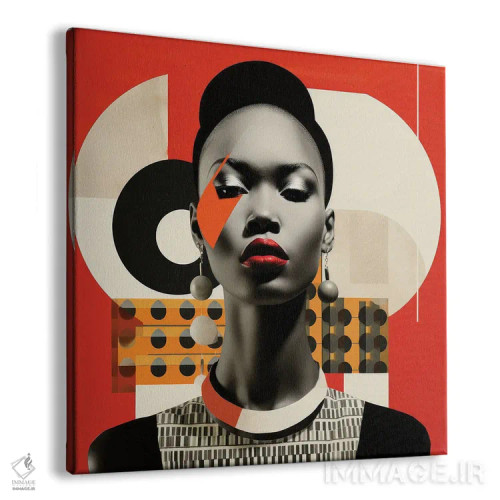 تابلو زن کنیایی باوهاوس II اثر استودیو کروماتیک فیوژن - نمای پرسپکتیو محصول