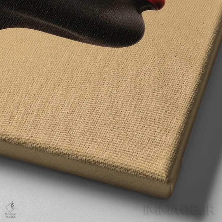 تابلو زن کنیایی باوهاوس IV اثر استودیو کروماتیک فیوژن - نمای نزدیک بافت بوم