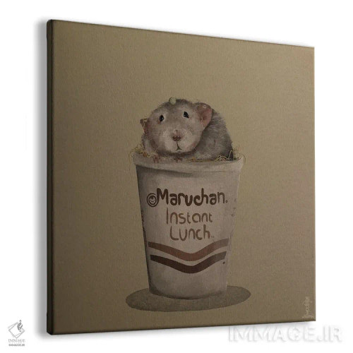 تابلو موش رامِن اثر کرامبز اند گابز (نام هنرمند یا استودیو) - نمای پرسپکتیو محصول