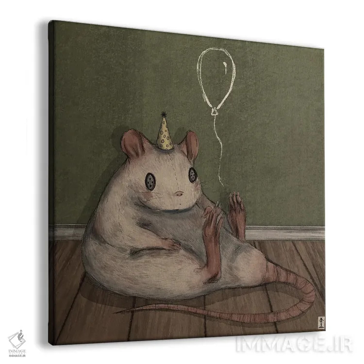 تابلو موش تولدی اثر کرامبز اند گابز (نام هنرمند یا استودیو) - نمای پرسپکتیو محصول