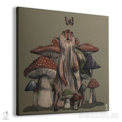تابلو موش در جنگل قارچها اثر کرامبز اند گابز (نام هنرمند یا استودیو) - نمای پرسپکتیو محصول