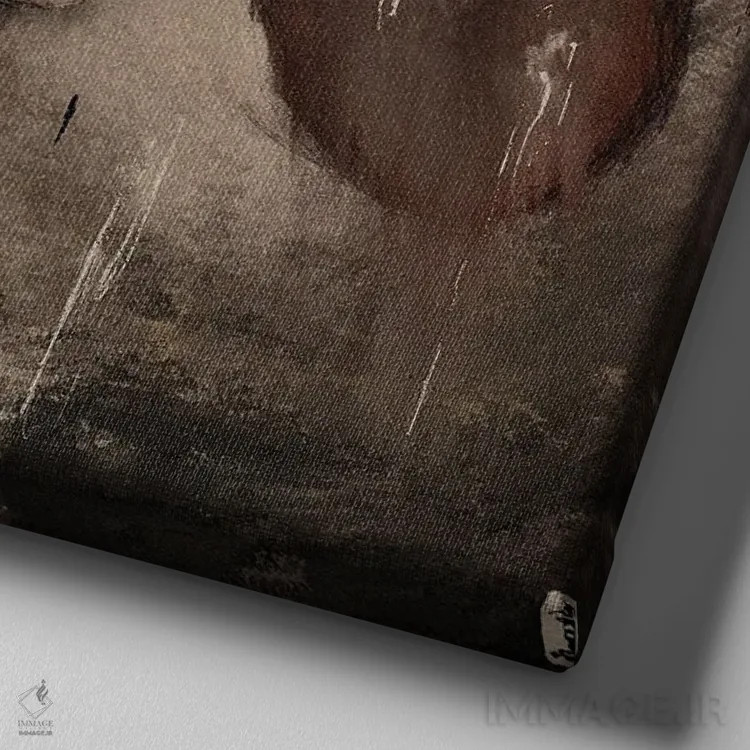 تابلو دهان موش اثر کرامبز اند گابز (نام هنرمند یا استودیو) - نمای نزدیک بافت بوم