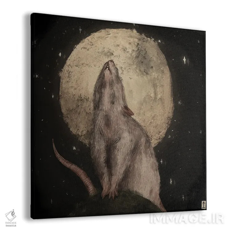 تابلو ماه کامل اثر کرامبز اند گابز (نام هنرمند یا استودیو) - نمای پرسپکتیو محصول