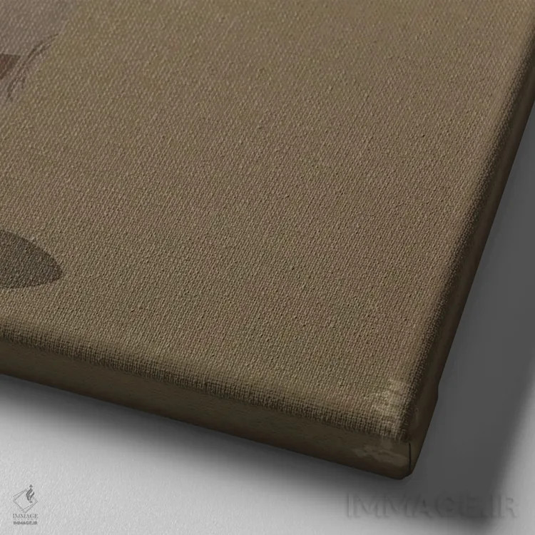 تابلو موش رامِن اثر کرامبز اند گابز (نام هنرمند یا استودیو) - نمای نزدیک بافت بوم