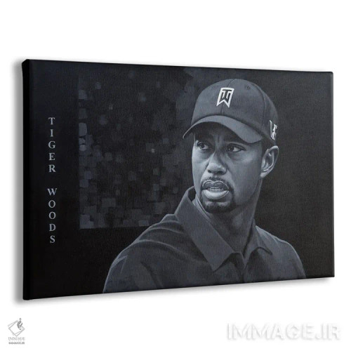 تابلو تایگر وودز (گلفباز) اثر کریگ کمپبل - نمای پرسپکتیو محصول