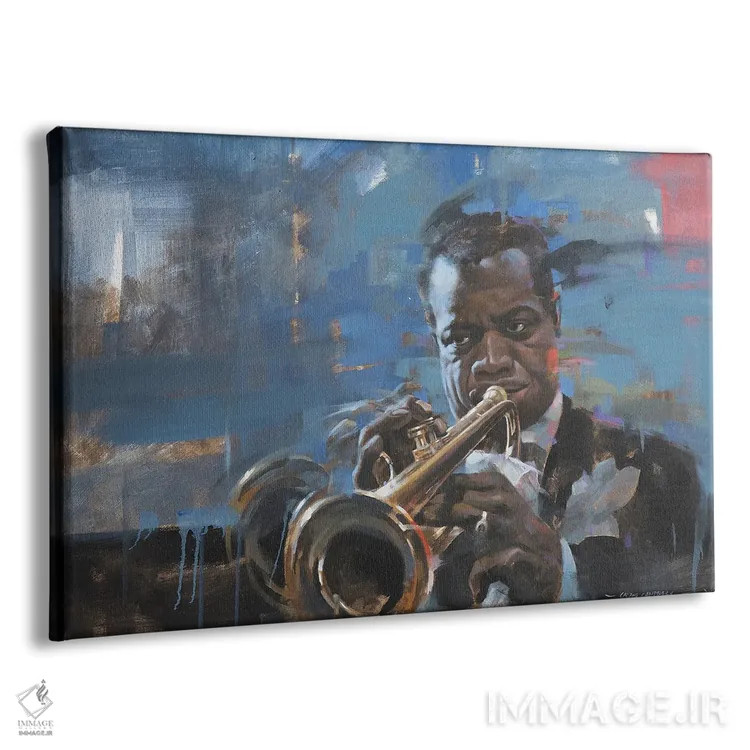 تابلو لوئی آرمسترانگ (موسیقیدان) اثر کریگ کمپبل - نمای پرسپکتیو محصول