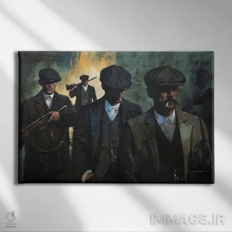 تابلو پیکی بلایندرز (سریال) اثر کریگ کمپبل - نمای روبهرو روی دیوار