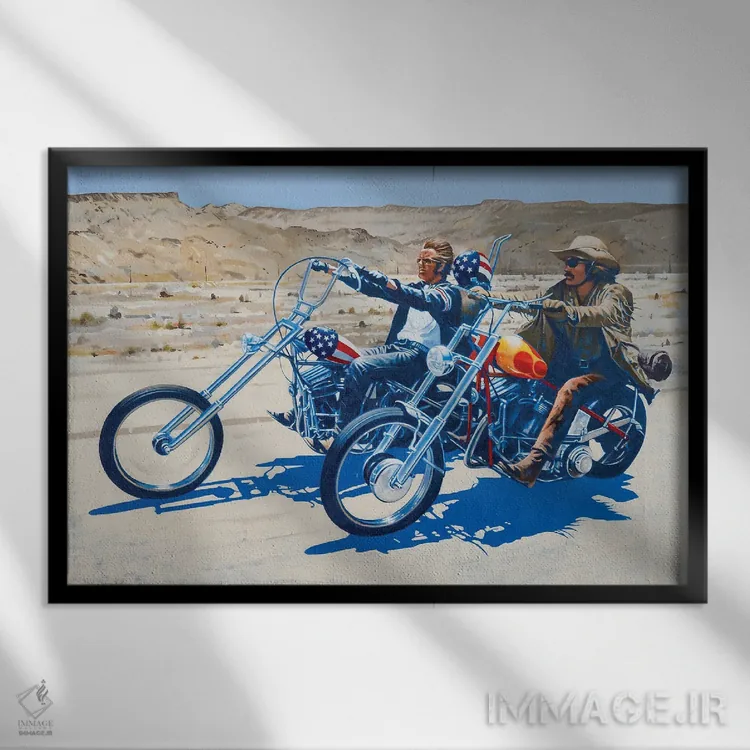 تابلو ایزی رایدر (فیلم) اثر کریگ کمپبل - نمای قابدار مشکی