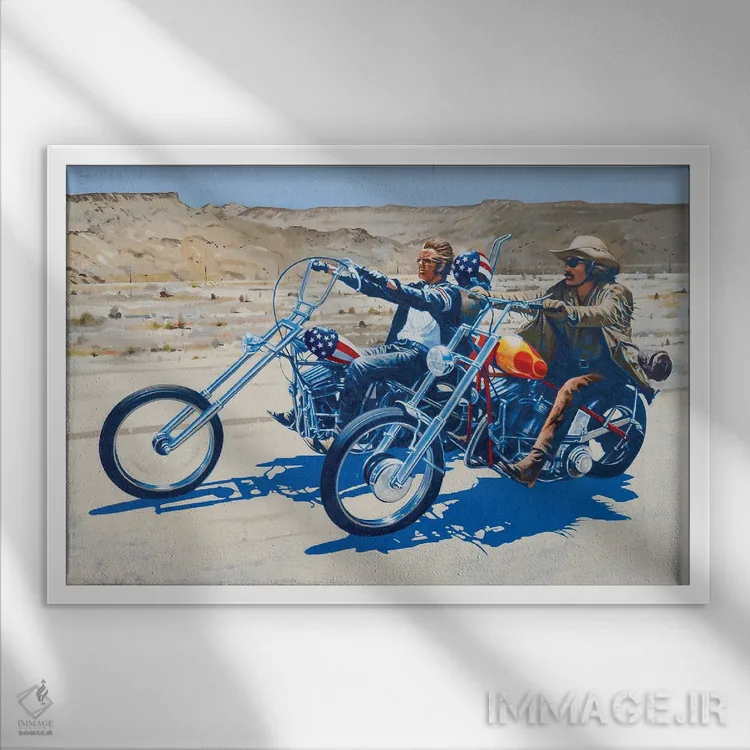 تابلو ایزی رایدر (فیلم) اثر کریگ کمپبل - نمای قابدار سفید