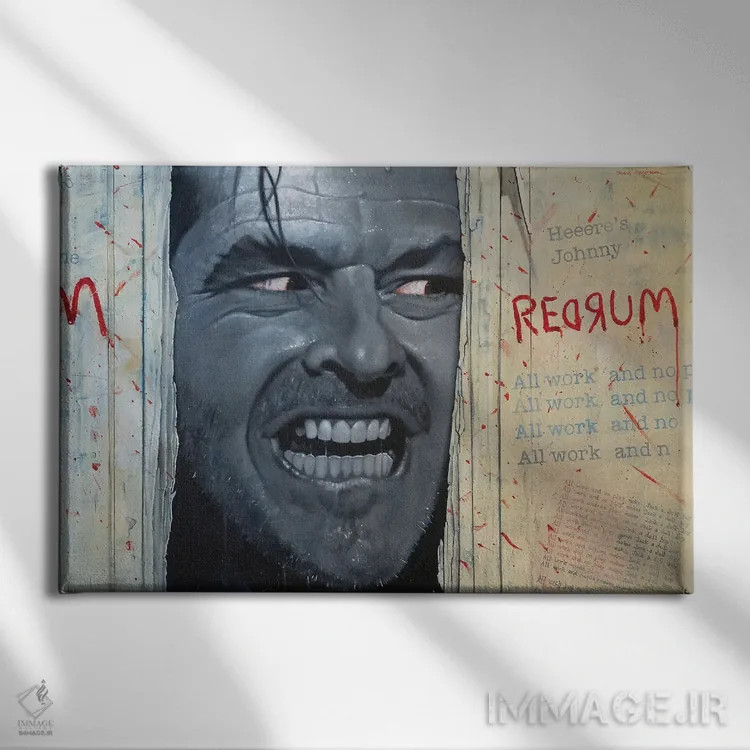تابلو جک نیکلسون (بازیگر) اثر کریگ کمپبل - نمای روبهرو روی دیوار