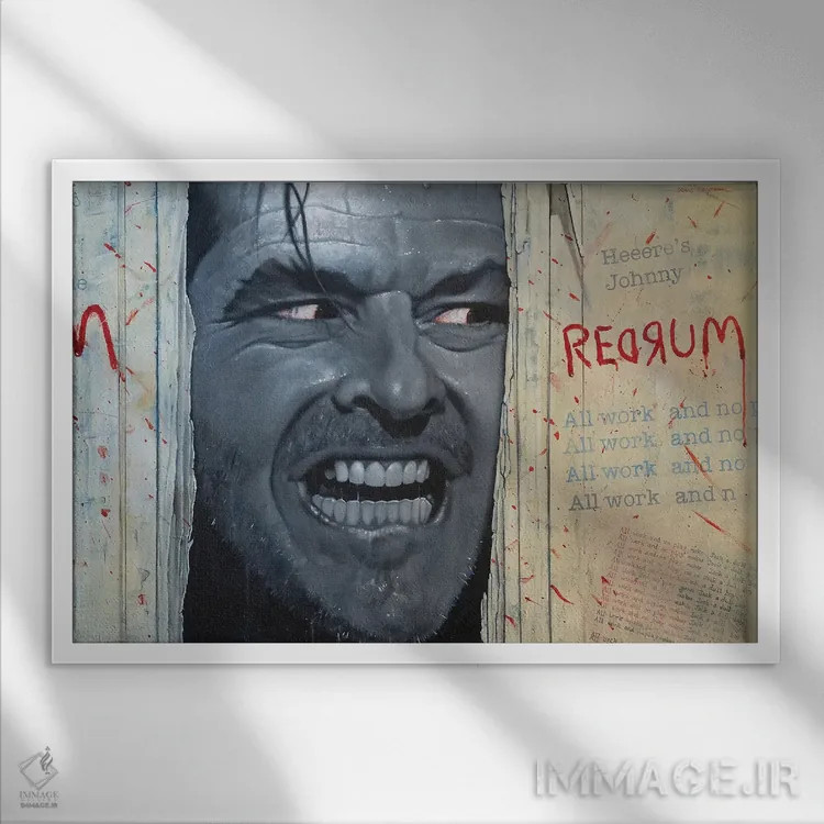 تابلو جک نیکلسون (بازیگر) اثر کریگ کمپبل - نمای قابدار سفید