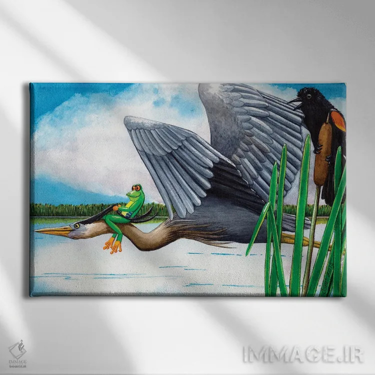 تابلو پرواز سریع! اثر کترین جی مکالروی - نمای روبهرو روی دیوار