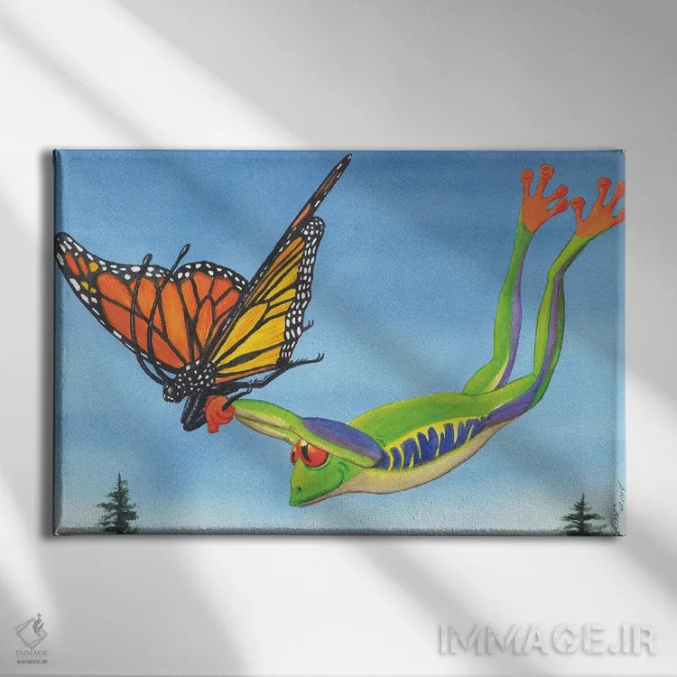 تابلو گلایدر باز اثر کترین جی مکالروی - نمای روبهرو روی دیوار