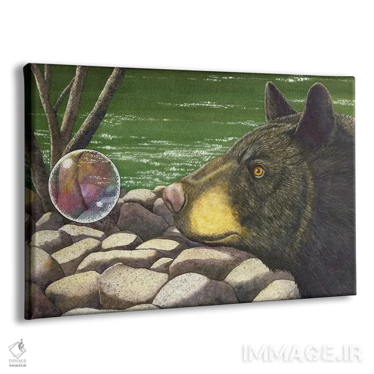 تابلو حباب خرسی اثر کترین جی مکالروی - نمای پرسپکتیو محصول