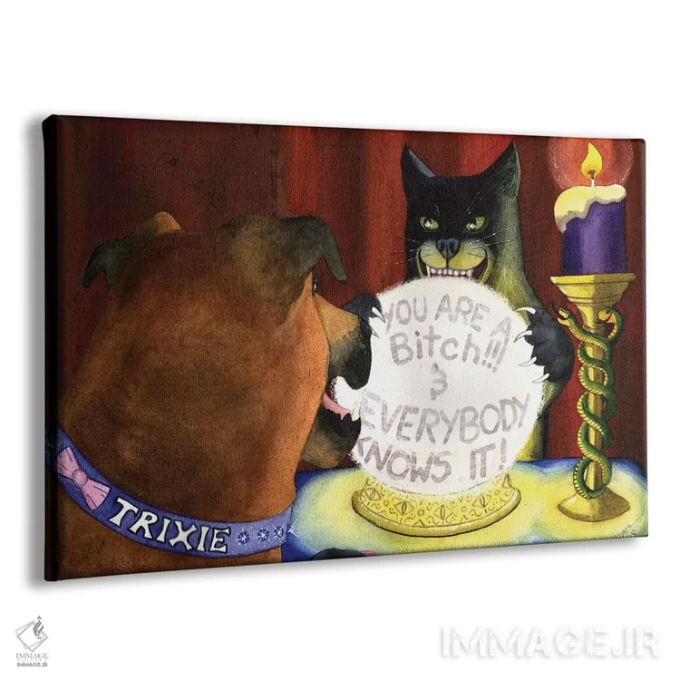 تابلو ارواح هرگز دروغ نمیگویند! اثر کترین جی مکالروی - نمای پرسپکتیو محصول