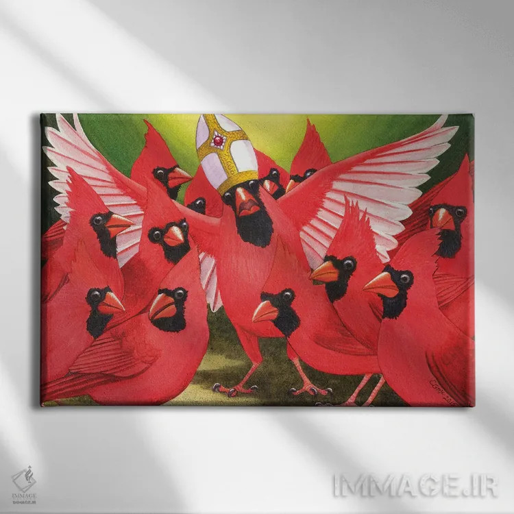 تابلو مدعی دانایی اثر کترین جی مکالروی - نمای روبهرو روی دیوار