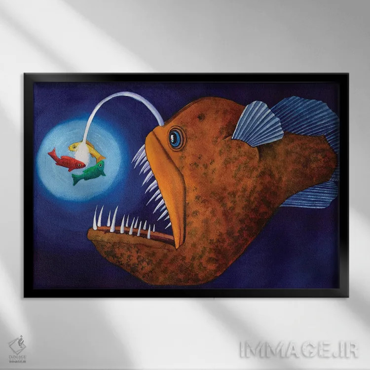 تابلو این نور کوچک من اثر کترین جی مکالروی - نمای قابدار مشکی