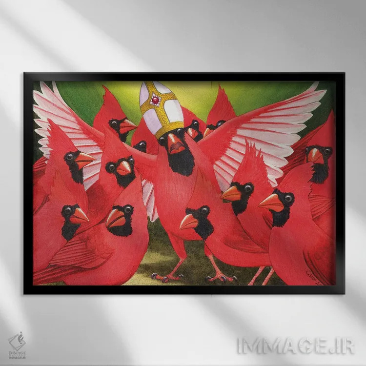 تابلو مدعی دانایی اثر کترین جی مکالروی - نمای قابدار مشکی