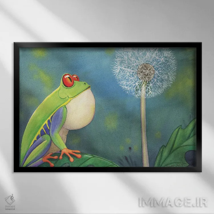 تابلو آرزو اثر کترین جی مکالروی - نمای قابدار مشکی