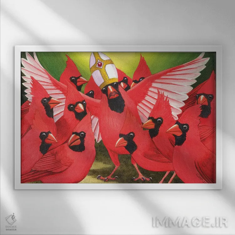 تابلو مدعی دانایی اثر کترین جی مکالروی - نمای قابدار سفید