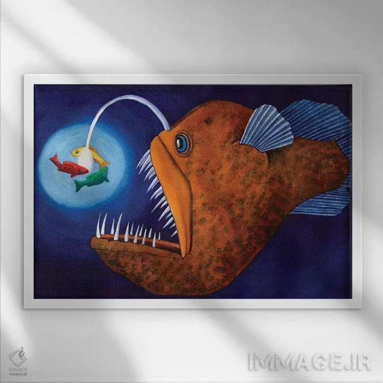 تابلو این نور کوچک من اثر کترین جی مکالروی - نمای قابدار سفید