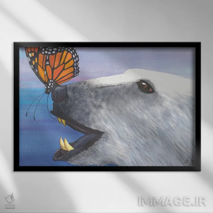 تابلو قلقلکها اثر کترین جی مکالروی - نمای قابدار مشکی