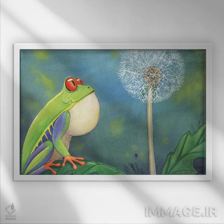 تابلو آرزو اثر کترین جی مکالروی - نمای قابدار سفید