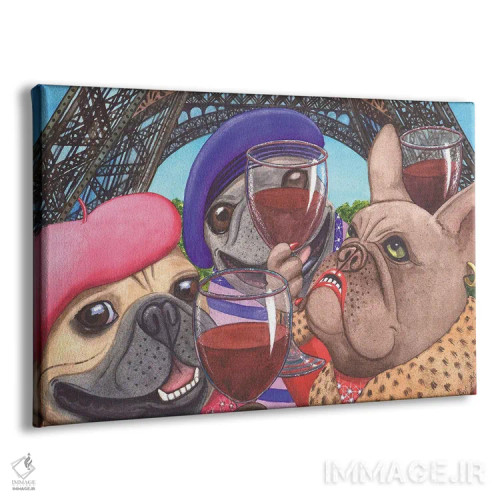 تابلو زنده باد فرانسه! اثر کترین جی مکالروی - نمای پرسپکتیو محصول