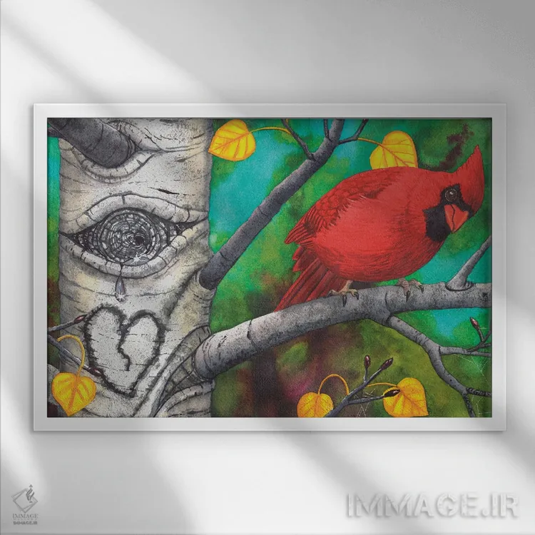 تابلو حالت خوبه؟ اثر کترین جی مکالروی - نمای قابدار سفید