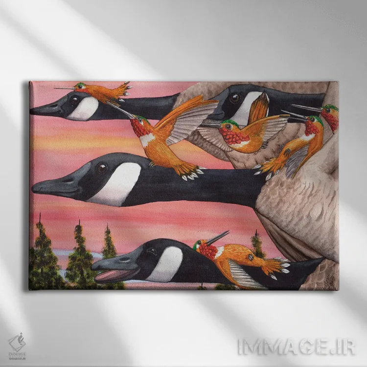 تابلو سواری گرفتن رایگان اثر کترین جی مکالروی - نمای روبهرو روی دیوار