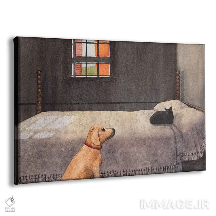 تابلو گربهٔ لعنتی (طنز) اثر کترین جی مکالروی - نمای پرسپکتیو محصول